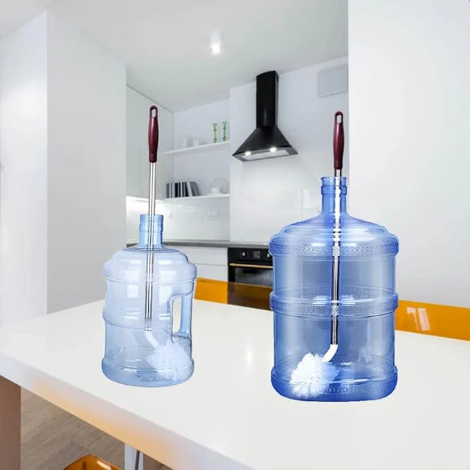 Stainless Steel Water Bottle Cleaning Brush, 360° Spherical Brush Head