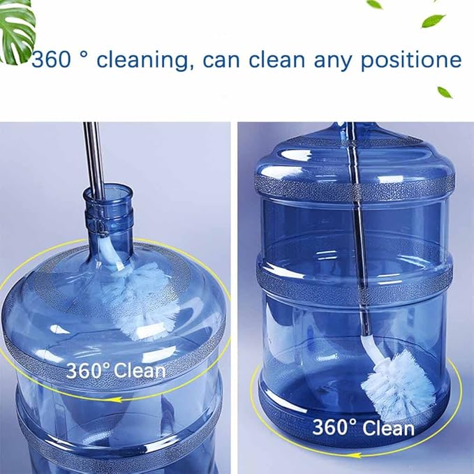Stainless Steel Water Bottle Cleaning Brush, 360° Spherical Brush Head