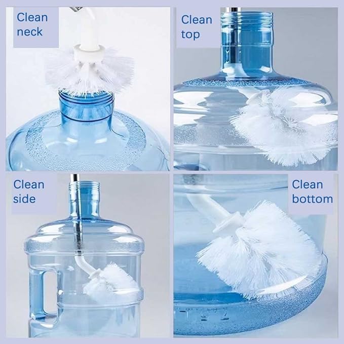 Stainless Steel Water Bottle Cleaning Brush, 360° Spherical Brush Head
